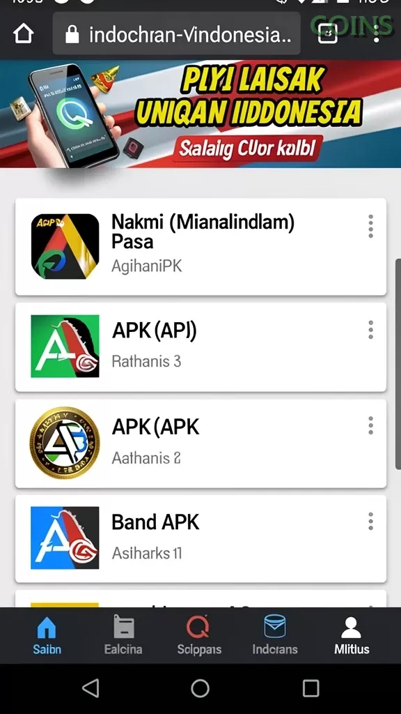 Cuplikan layar MANCINGDUIT — halaman utama